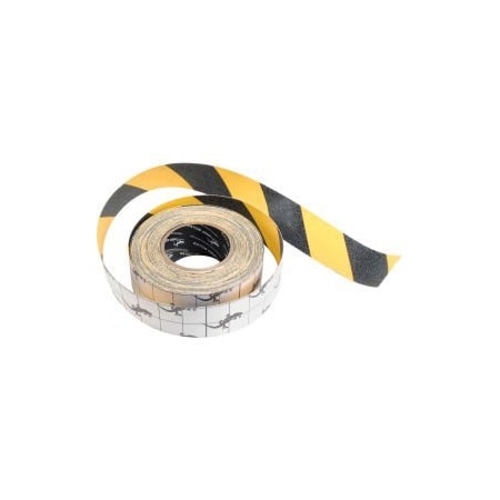 Top Tape And Label Anti-Slip Traction Yellow/Black Hazard Striped Tape Roll, 2" x 60' SG3902YB
